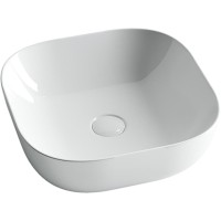Раковина Ceramicanova CN6010 41.5 x 41.5 x 14.5 см, накладная, квадратная, без перелива, сантехфарфор