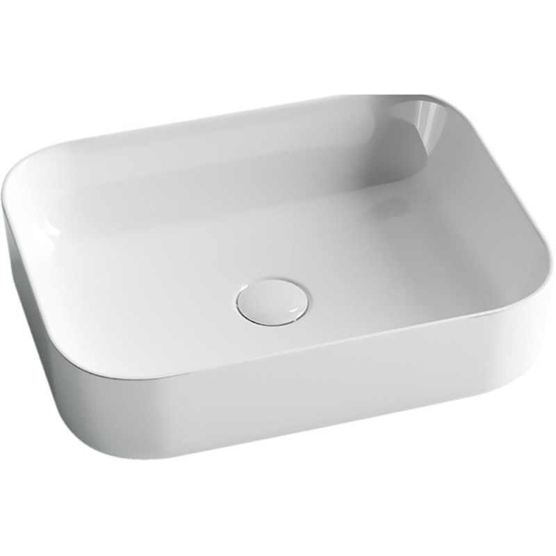 Раковина Ceramicanova CN6011 50 x 39 x 13 см, накладная, прямоугольная, без перелива, сантехфарфор
