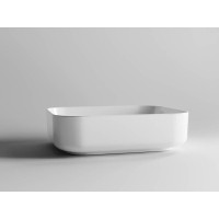 Раковина Ceramicanova CN6011 50 x 39 x 13 см, накладная, прямоугольная, без перелива, сантехфарфор