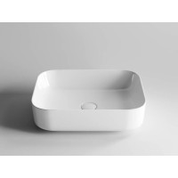 Раковина Ceramicanova CN6011 50 x 39 x 13 см, накладная, прямоугольная, без перелива, сантехфарфор