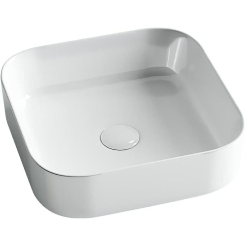 Раковина Ceramicanova CN6012 38.5 x 38.5 x 13.5 см, накладная, квадратная, без перелива, сантехфарфор