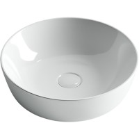 Раковина Ceramicanova CN6013 41.5 x 41.5 x 13.5 см, накладная, круглая, без перелива, сантехфарфор