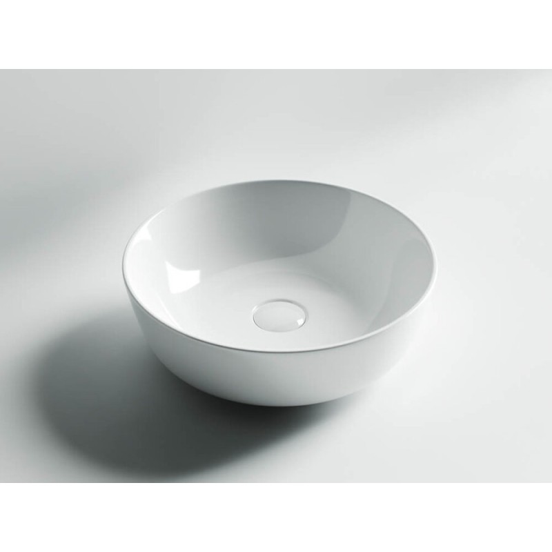 Раковина Ceramicanova CN6013 41.5 x 41.5 x 13.5 см, накладная, круглая, без перелива, сантехфарфор