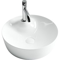 Раковина Ceramicanova CN6014 43.5 x 43.5 x 13.5 см, накладная, круглая, без перелива, сантехфарфор