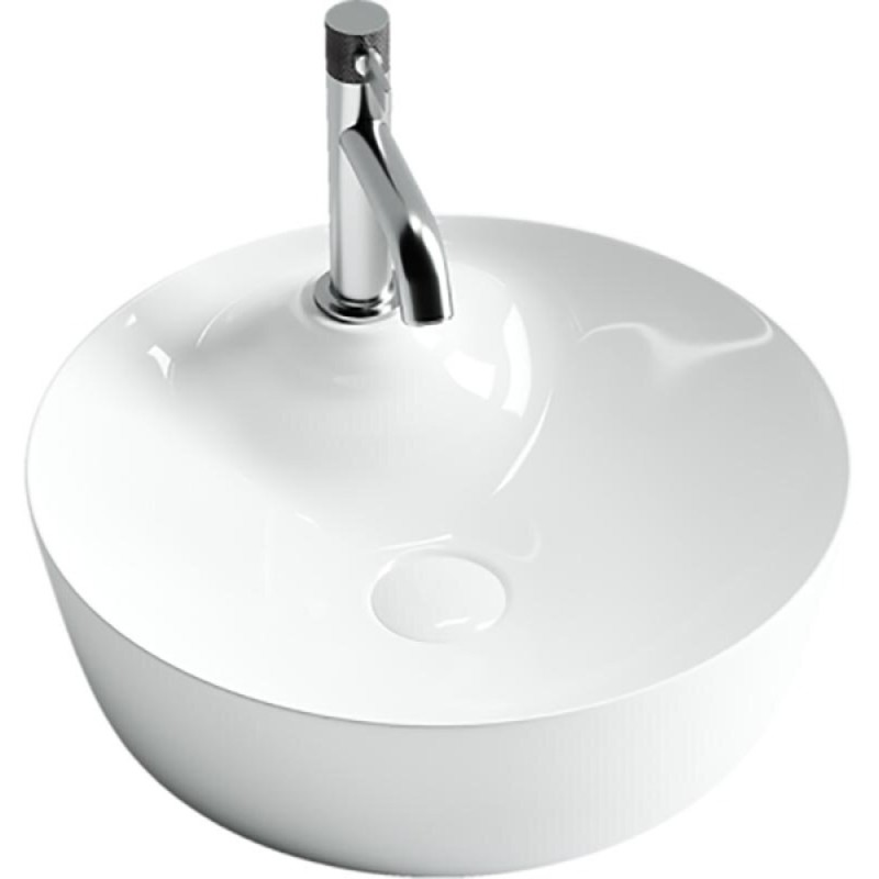 Раковина Ceramicanova CN6014 43.5 x 43.5 x 13.5 см, накладная, круглая, без перелива, сантехфарфор