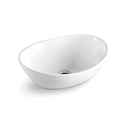 Раковина Ceramicanova Element CN6016 40.5 x 33 x 14 см, накладная, овальная, без перелива, сантехфарфор