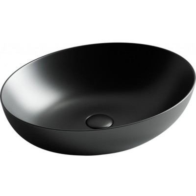 Раковина Ceramicanova Element 52 x 39.5 x 13 см, накладная, чёрный матовый, CN6017MB, сантехфарфор