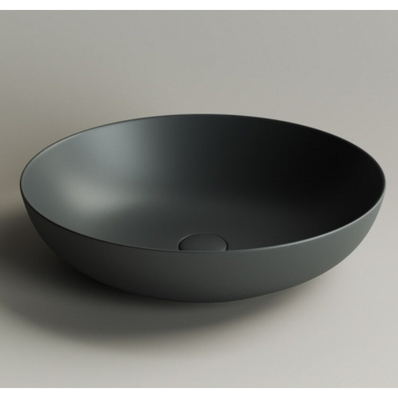 Раковина Ceramicanova Element 52 x 39.5 x 13 см, накладная, тёмный антрацит матовый, CN6017MDH, сантехфарфор