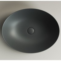 Раковина Ceramicanova Element 52 x 39.5 x 13 см, накладная, тёмный антрацит матовый, CN6017MDH, сантехфарфор