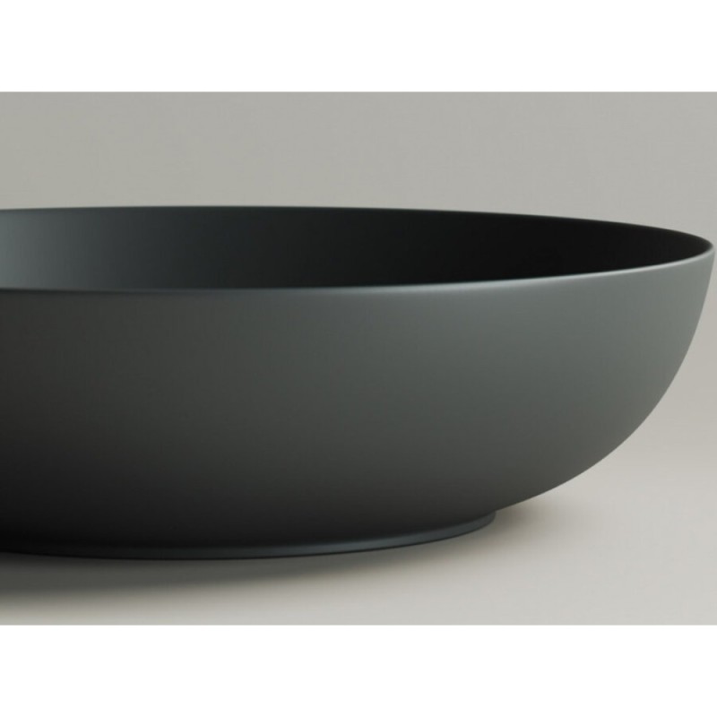 Раковина Ceramicanova Element 52 x 39.5 x 13 см, накладная, тёмный антрацит матовый, CN6017MDH, сантехфарфор