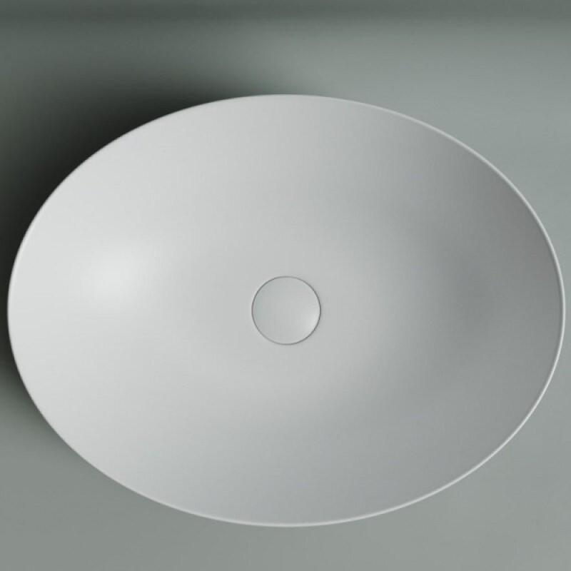 Раковина Ceramicanova Element 52 x 39.5 x 13 см, накладная, белая матовая, CN6017MW, сантехфарфор