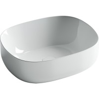 Раковина Ceramicanova Element CN6018 46 х 35 х 15.5 см, накладная, овальная, без перелива, сантехфарфор
