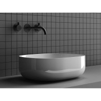 Раковина Ceramicanova Element CN6018 46 х 35 х 15.5 см, накладная, овальная, без перелива, сантехфарфор