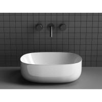 Раковина Ceramicanova Element CN6018 46 х 35 х 15.5 см, накладная, овальная, без перелива, сантехфарфор