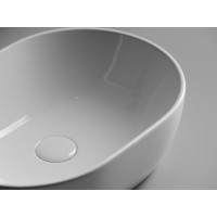 Раковина Ceramicanova Element CN6019 48 x 35 x 14 см, накладная, овальная, без перелива, сантехфарфор