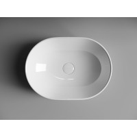 Раковина Ceramicanova Element CN6019 48 x 35 x 14 см, накладная, овальная, без перелива, сантехфарфор