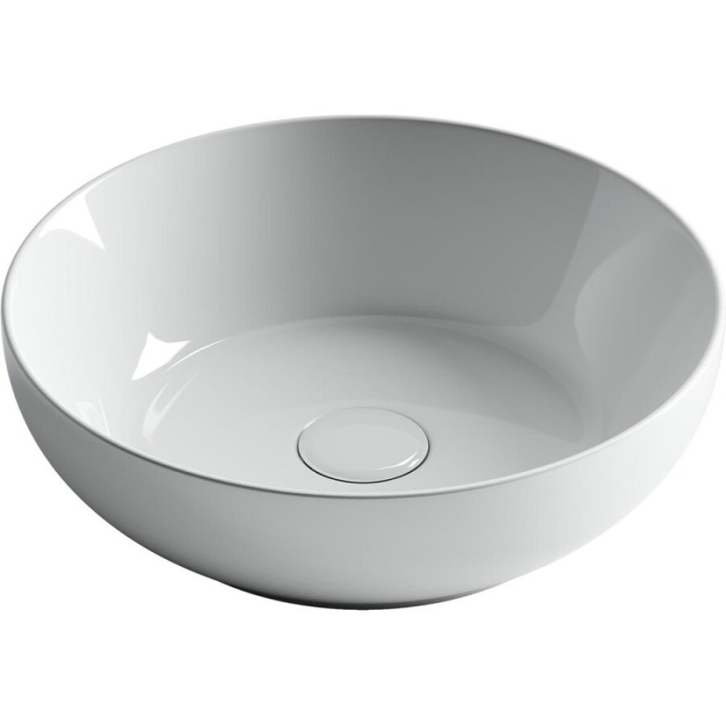 Раковина Ceramicanova Element CN6020, 37 x 37 x 11 см, накладная, круглая, без перелива, сантехфарфор