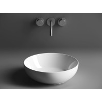Раковина Ceramicanova Element CN6020, 37 x 37 x 11 см, накладная, круглая, без перелива, сантехфарфор