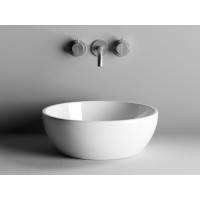 Раковина Ceramicanova Element CN6021, 41 x 41 x 14.5 см, накладная, круглая, без перелива, сантехфарфор