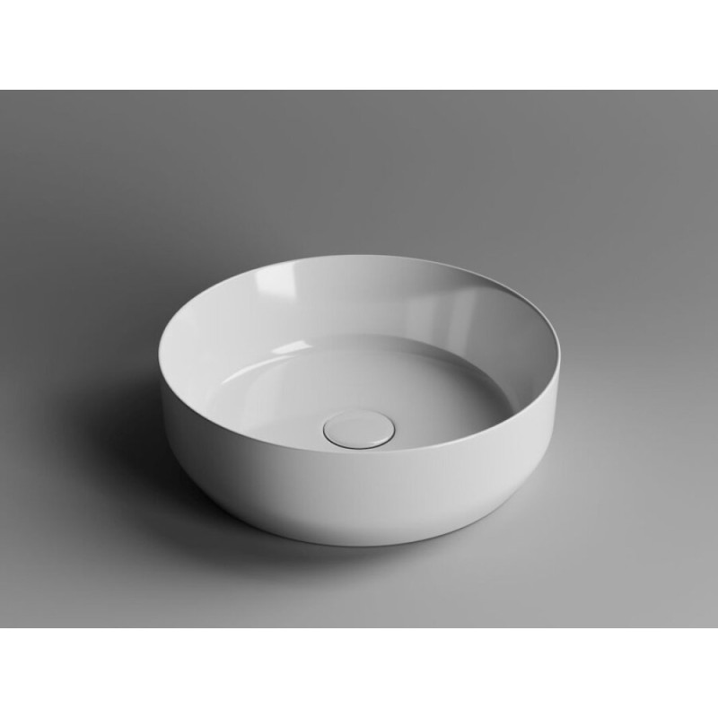 Раковина Ceramicanova Element CN6022 39 x 39 x 12 см, накладная, круглая, без перелива, сантехфарфор