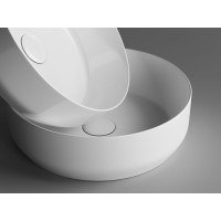 Раковина Ceramicanova Element CN6022 39 x 39 x 12 см, накладная, круглая, без перелива, сантехфарфор