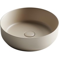 Раковина Ceramicanova Element CN6022MC 39 x 39 x 12 см, накладная, круглая, без перелива, сантехфарфор