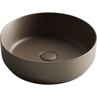 Раковина Ceramicanova Element CN6022MDB 39 x 39 x 12 см, накладная, круглая, без перелива, сантехфарфор