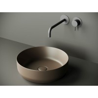 Раковина Ceramicanova Element CN6022MDB 39 x 39 x 12 см, накладная, круглая, без перелива, сантехфарфор