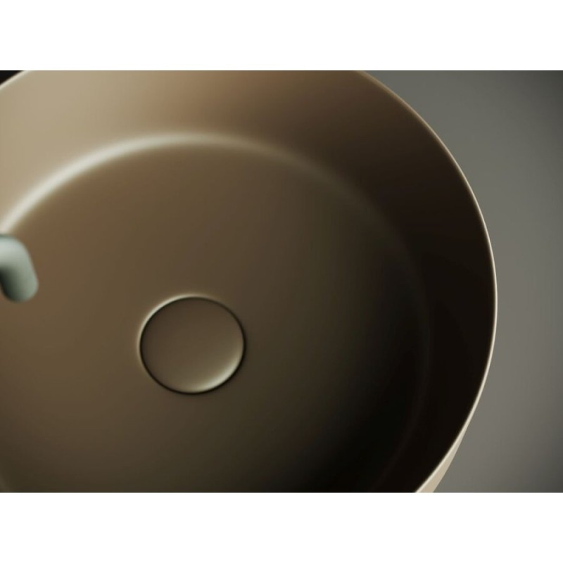 Раковина Ceramicanova Element CN6022MDB 39 x 39 x 12 см, накладная, круглая, без перелива, сантехфарфор