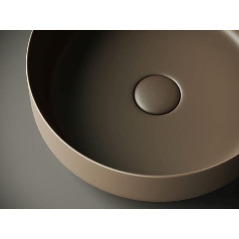 Раковина Ceramicanova Element CN6022MDB 39 x 39 x 12 см, накладная, круглая, без перелива, сантехфарфор