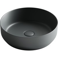 Раковина Ceramicanova Element CN6022MDH 39 x 39 x 12 см, накладная, круглая, без перелива, сантехфарфор