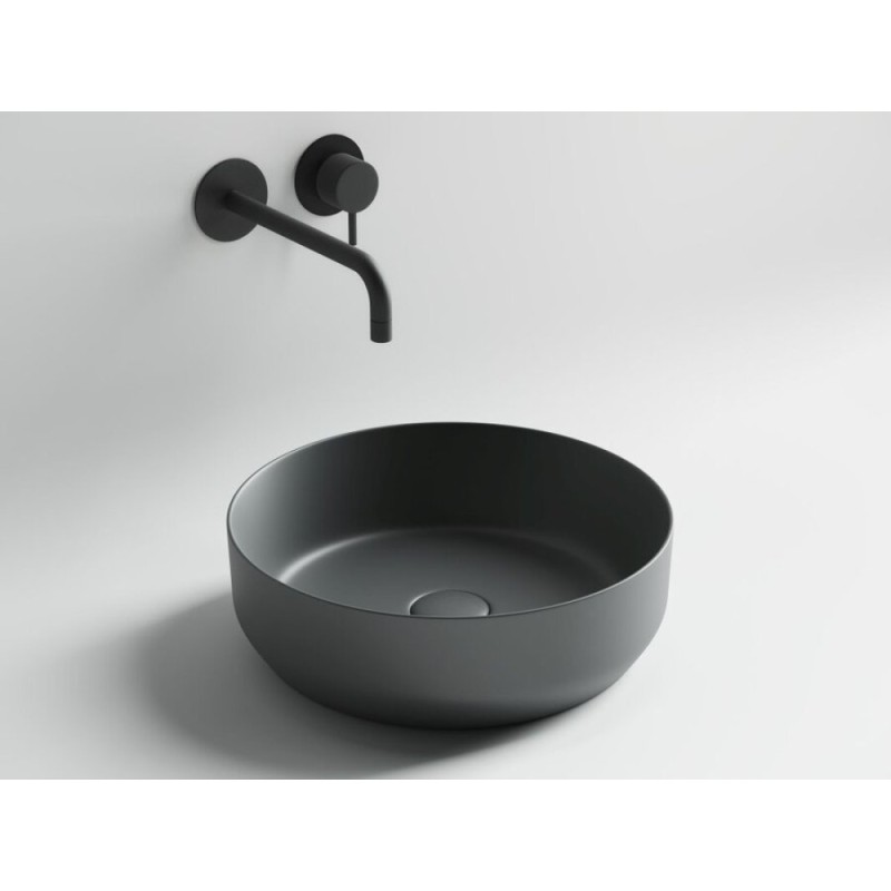 Раковина Ceramicanova Element CN6022MDH 39 x 39 x 12 см, накладная, круглая, без перелива, сантехфарфор
