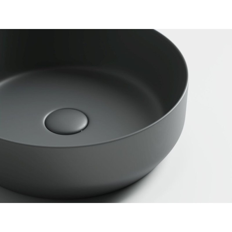Раковина Ceramicanova Element CN6022MDH 39 x 39 x 12 см, накладная, круглая, без перелива, сантехфарфор