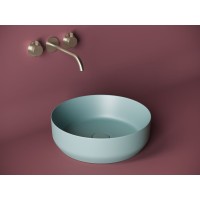 Раковина Ceramicanova Element CN6022MLG 39 x 39 x 12 см, накладная, круглая, без перелива, сантехфарфор