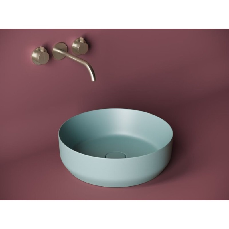 Раковина Ceramicanova Element CN6022MLG 39 x 39 x 12 см, накладная, круглая, без перелива, сантехфарфор