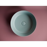 Раковина Ceramicanova Element CN6022MLG 39 x 39 x 12 см, накладная, круглая, без перелива, сантехфарфор