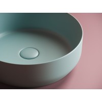 Раковина Ceramicanova Element CN6022MLG 39 x 39 x 12 см, накладная, круглая, без перелива, сантехфарфор