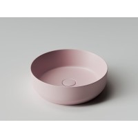 Раковина Ceramicanova Element CN6022MP 39 x 39 x 12 см, накладная, круглая, без перелива, сантехфарфор