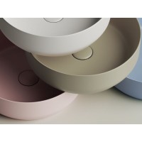 Раковина Ceramicanova Element CN6022MP 39 x 39 x 12 см, накладная, круглая, без перелива, сантехфарфор