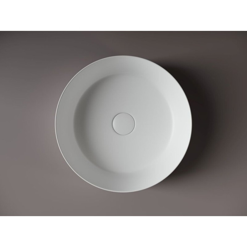 Раковина Ceramicanova Element CN6022MW 39 x 39 x 12 см, накладная, круглая, без перелива, сантехфарфор