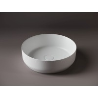 Раковина Ceramicanova Element CN6022MW 39 x 39 x 12 см, накладная, круглая, без перелива, сантехфарфор