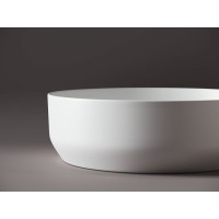 Раковина Ceramicanova Element CN6022MW 39 x 39 x 12 см, накладная, круглая, без перелива, сантехфарфор