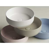 Раковина Ceramicanova Element CN6022MW 39 x 39 x 12 см, накладная, круглая, без перелива, сантехфарфор