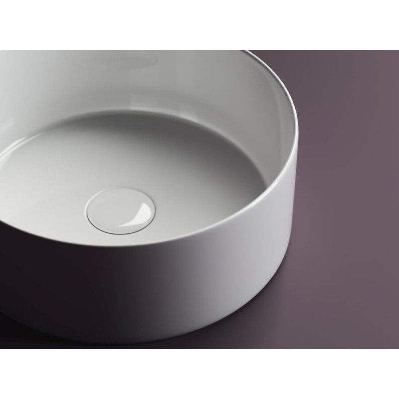 Раковина Ceramicanova Element CN6032 35.8 x 35.8 x 13.7 см, накладная, круглая, без перелива, сантехфарфор