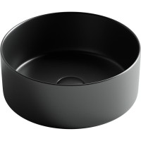 Раковина Ceramicanova Element CN6032MB 35.8 x 35.8 x 13.7 см, накладная, круглая, без перелива, сантехфарфор