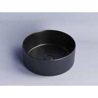 Раковина Ceramicanova Element CN6032MB 35.8 x 35.8 x 13.7 см, накладная, круглая, без перелива, сантехфарфор