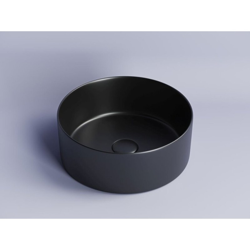 Раковина Ceramicanova Element CN6032MB 35.8 x 35.8 x 13.7 см, накладная, круглая, без перелива, сантехфарфор