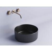 Раковина Ceramicanova Element CN6032MB 35.8 x 35.8 x 13.7 см, накладная, круглая, без перелива, сантехфарфор