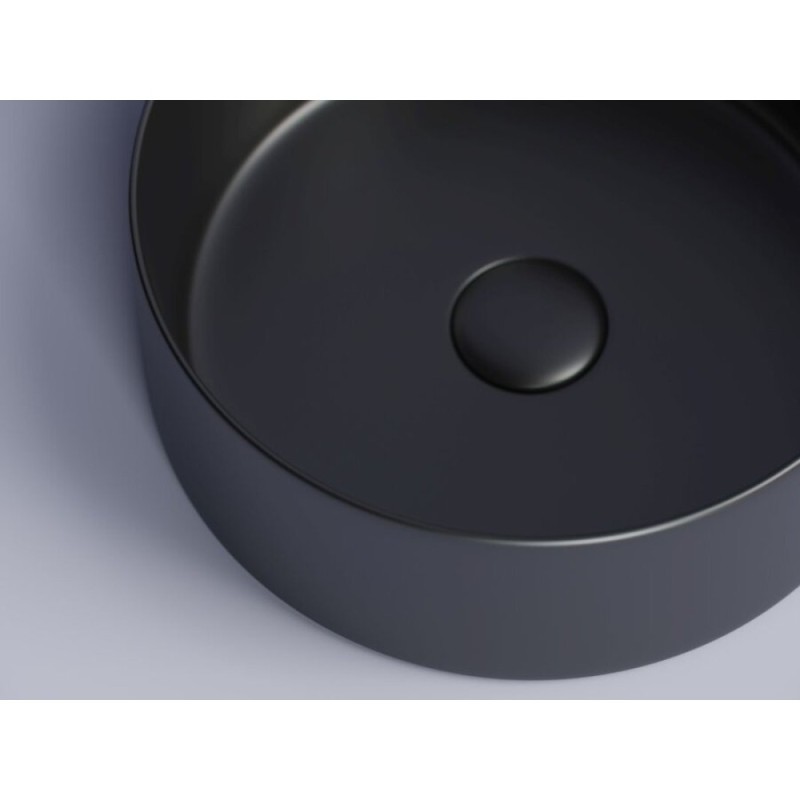 Раковина Ceramicanova Element CN6032MB 35.8 x 35.8 x 13.7 см, накладная, круглая, без перелива, сантехфарфор