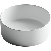 Раковина Ceramicanova Element CN6032MW 35.8 x 35.8 x 13.7 см, накладная, круглая, без перелива, сантехфарфор